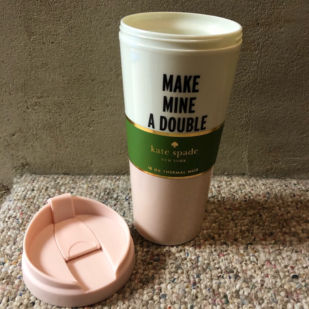 ๐ HP ๐ kate spade Make Mine a Double Thermal Mug - Picture 5 of 9